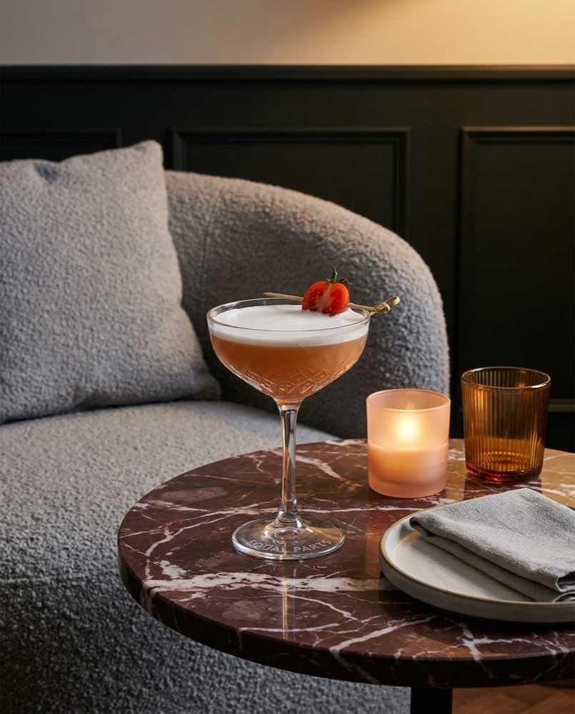 Lounge nook detail at Equal Parts